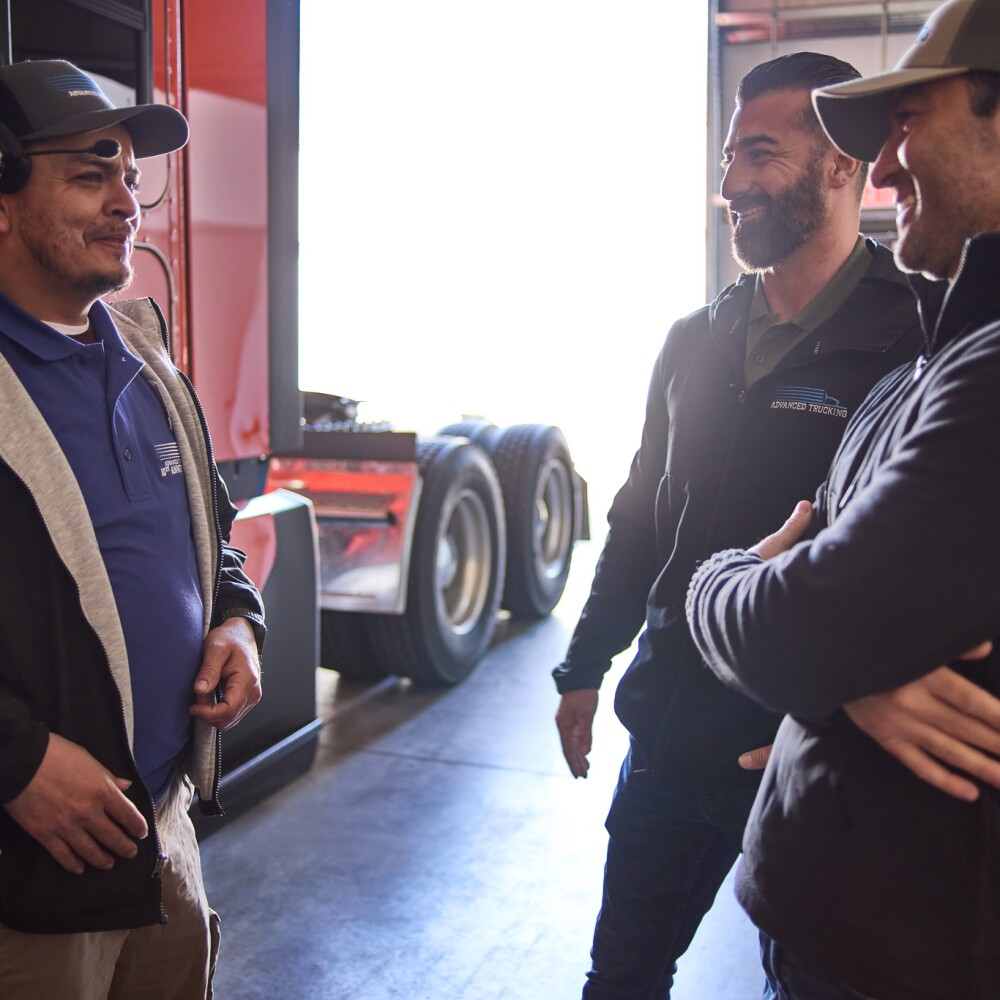 Bayar Palani talking to drivers