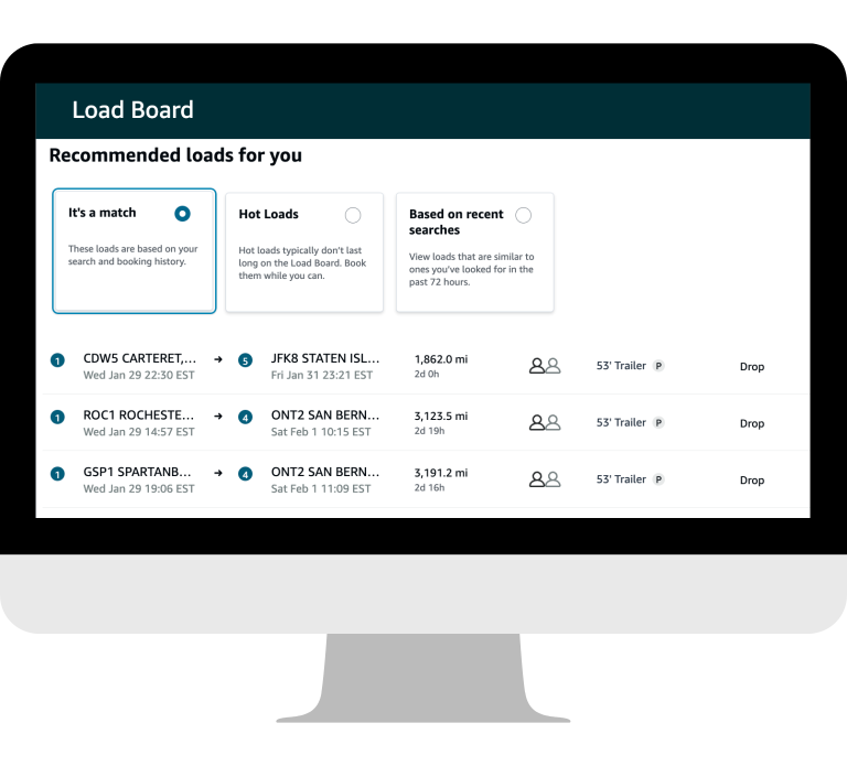 amazon relay load board