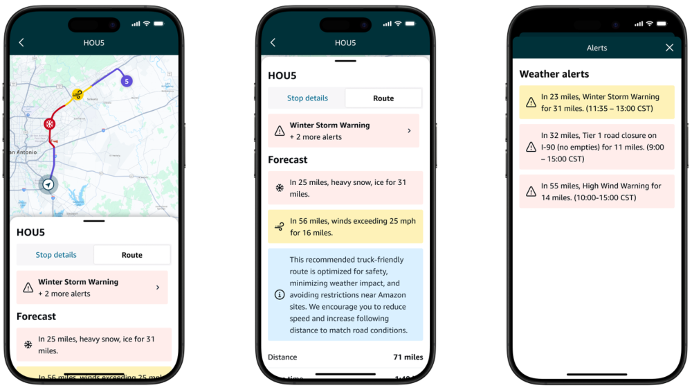 Relay Amazon App Ios The Relay app's road safety features for drivers | Amazon Relay ...